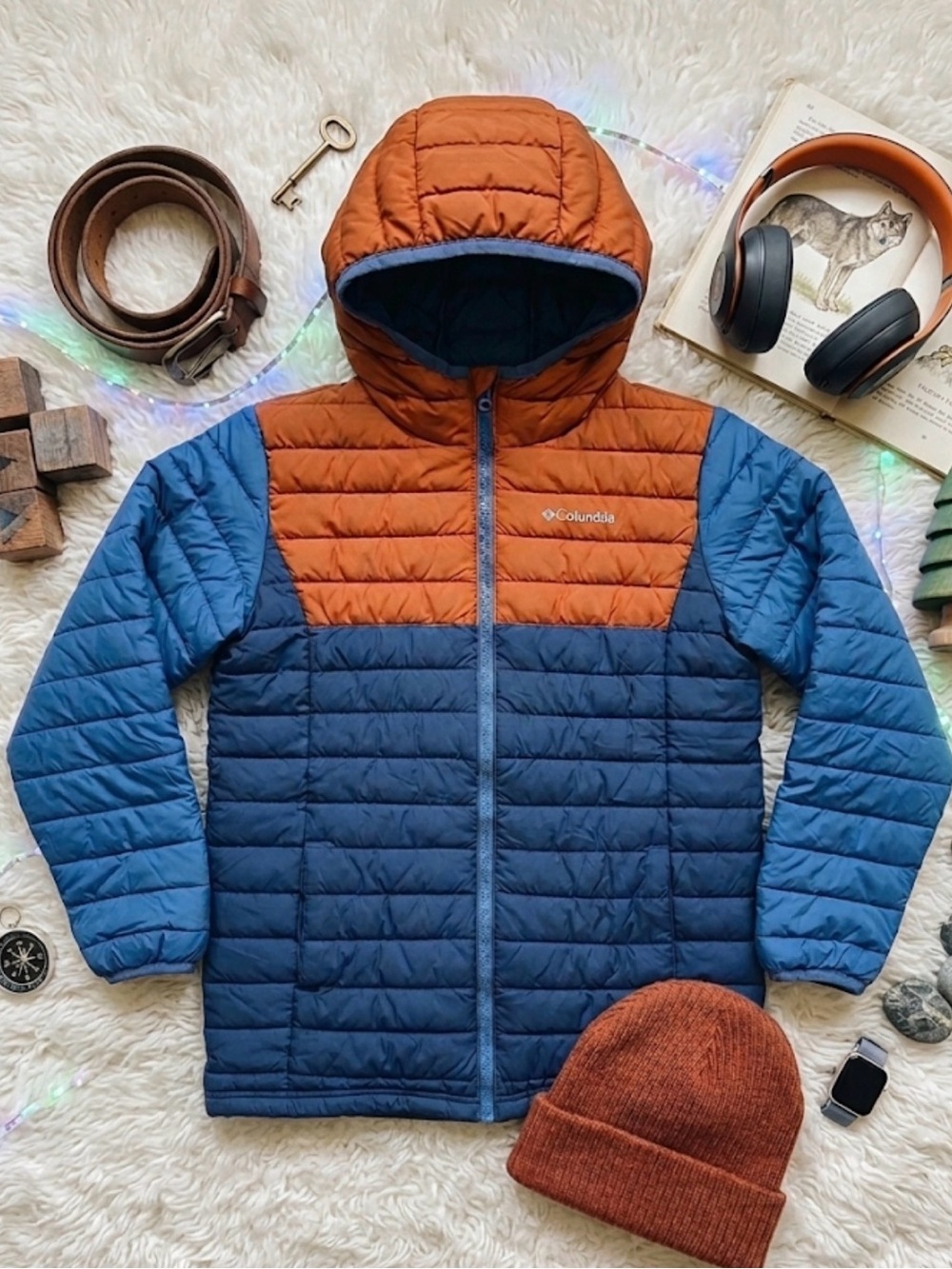 Omni-Heat Powder Light Hooded Jacket